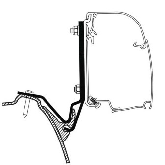 Adaptér pro markýzu Thule na Westfalia Kepler One / Five / Six, délka 260–300 cm