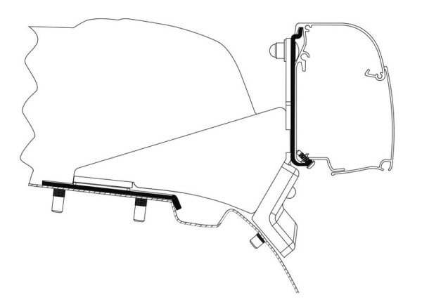 Adaptér markýzy Thule Omnistor 4200 pro Mercedes-Benz Vito / Třída V (se spací střechou)