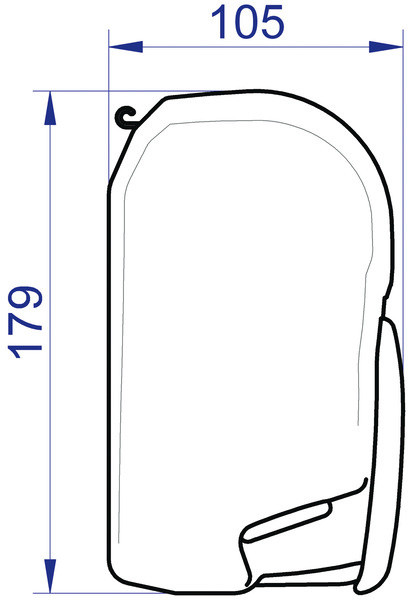 Markýza Thule Omnistor 8000 230V eloxovaná, 6m látka Mystic Grey