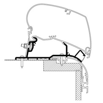 Adaptér TO6300/9200, 5,50m, Caravan RoofTop adaptér LED