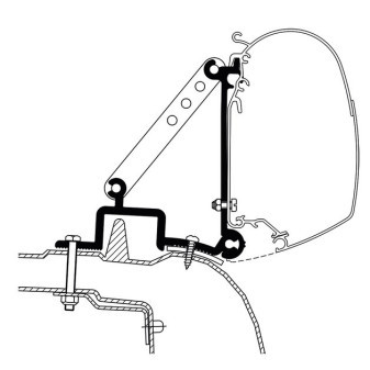 Adaptér pro markýzu Thule Omnistor (Renault Master / Opel Movano 1998–2010) - 3 držáky
