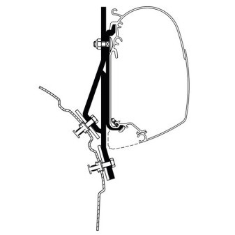 Adaptér markýzy Thule Omnistor pro VW T4 (2 ks, 8 cm)