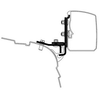 Adaptér Thule T 3200 VW T5/T6 Minivan Multi Rail LWB (LHD), 2 kusy