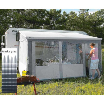 Stěna přední Thule Residence G2 pro markýzy, 550 cm, montážní výška 215–260 cm