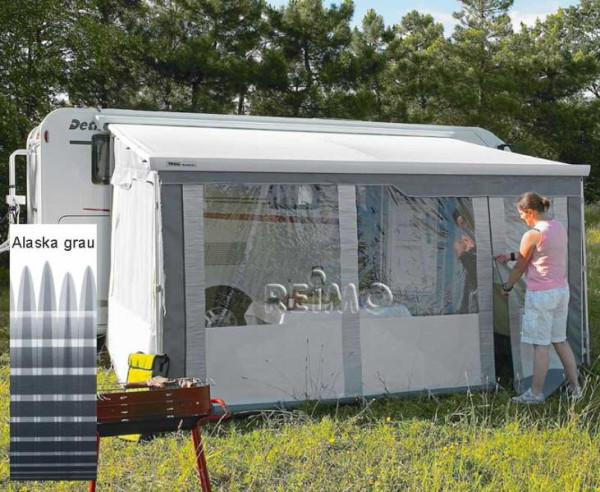 Přední stěna k markýzovému stanu Thule Residence G2, šířka 450 cm, montážní výška XXL/3XL