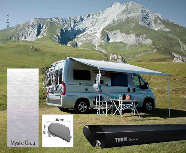 Set markýzový střešní Thule Omnistor 6300 3,75 m pro Fiat Ducato H2 (anthrazit, mystic grey)