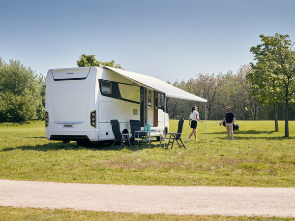 Střešní markýza Thule 9200 4m Mystic Grey, výsuv 300 cm (centimetry)