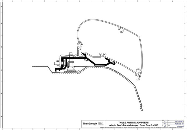 Adaptér Thule Omnistor pro Fiat Ducato (od r.v.