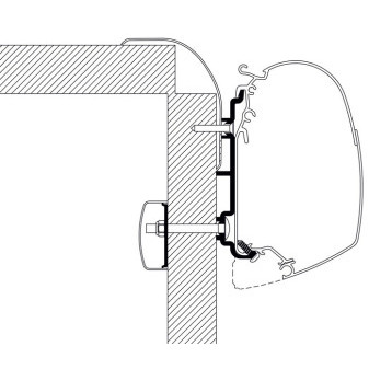 Adaptér Thule markýza 400cm (centimetry) - adaptér Fiat Frankia