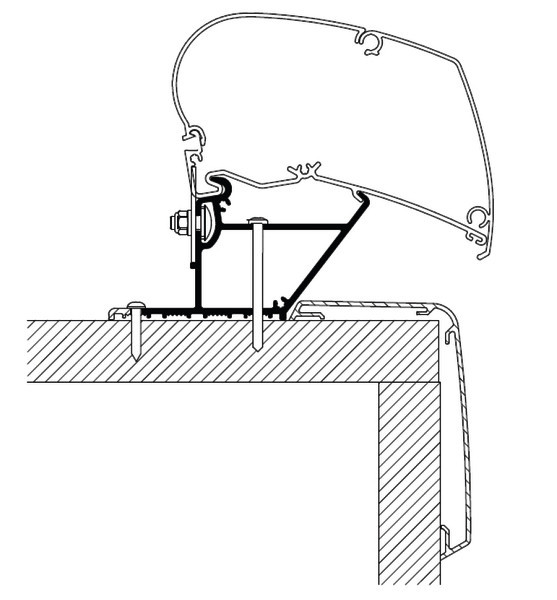 Adaptér Thule pro markýzu 350 cm – Rapido Serie Compact