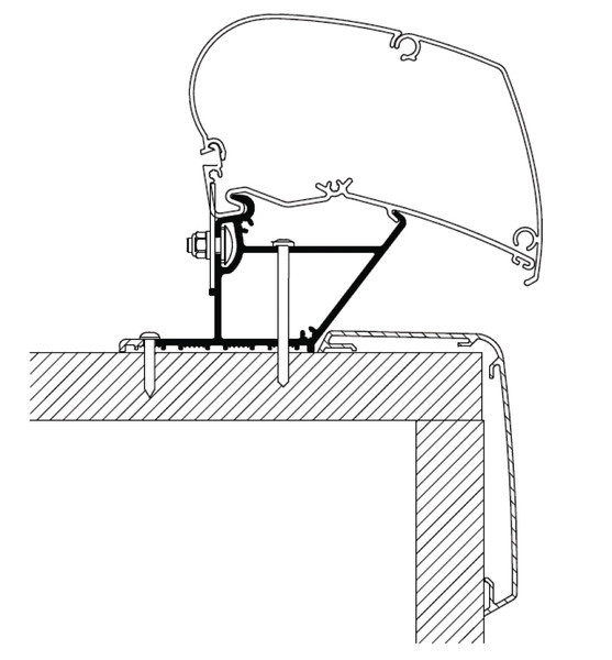 Adaptér Thule pro markýzy 450 cm, Rapido řady Compact