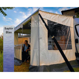 Název pro e-shop: Předstan Safari Room pro markýzy Thule Omnistor, 300 × 250 cm (montážní výška 261–280 cm, kompletní stěnový set)