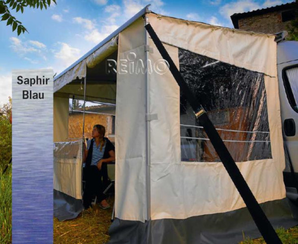 Název pro e-shop: Předstan Safari Room pro markýzy Thule Omnistor, 300 × 250 cm (montážní výška 261–280 cm, kompletní stěnový set)