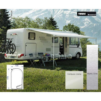 Markýza Thule Omnistor 8000,6m, pouzdro Mystic Grey krémově bílé prodloužení 275cm (centimetry)