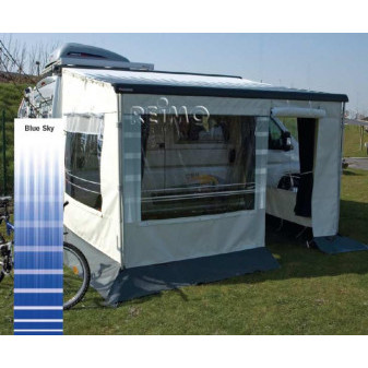 Stěna přední pro stan Fiamma Privacy Room Ducato, délka 375 cm, modrá (Ocean Blue)