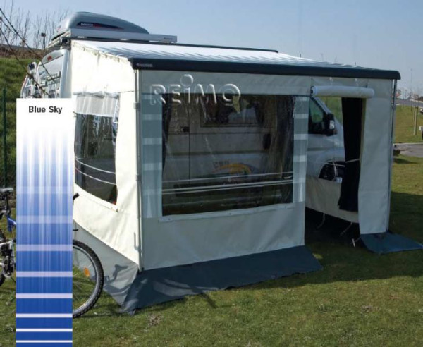 Stěna přední pro stan Fiamma Privacy Room Ducato, délka 375 cm, modrá (Ocean Blue)