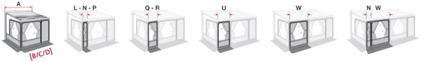 Rozšíření předního panelu Fiamma Privacy Room pro markýzy F45, šířka 50 cm