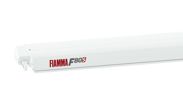 Markýza střešní kazetová Fiamma F80s 3,4 m (bílé pouzdro, královská šedá, výsuv 2,5 m)
