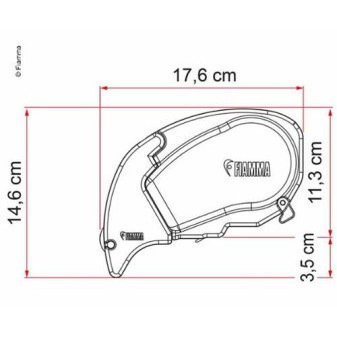 Dachmark.F65L 4,9m Royal Blue, pouzdro titanový okulár 250cm (centimetry), verze 2018