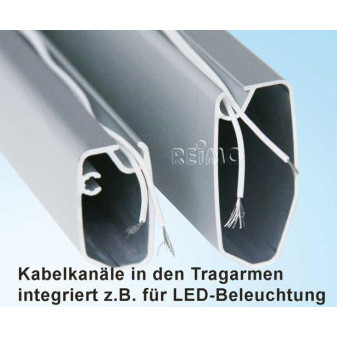 Markýza Fiamma F45S 1,9m Royal Grey, korpus bílý