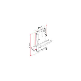 Montážní kotevní rám Thule Elite Van XT / Kit Frame Crafter (od r. 2017), stříbrná