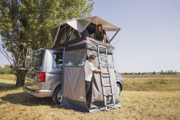 Název pro e-shop: Předstan k střešnímu stanu Moonlight 140 (Privacy Moonlight Tent 140)