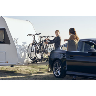 Nosič kol na oje Thule Caravan Superb Short, stříbrný
