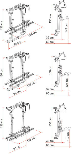 Rám na kolo FIAMMA pro kola VW Crafter-3 z roku 2017 DeepBlack