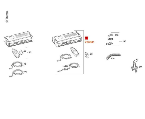 Sada řídicí Truma Mover S/SR (do 04/2011), výměnný komplet