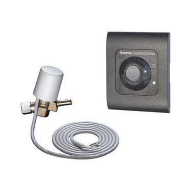 Plynový dálkový spínač f.1 a 2 lahvový systém 10mm, černý ovládací panel