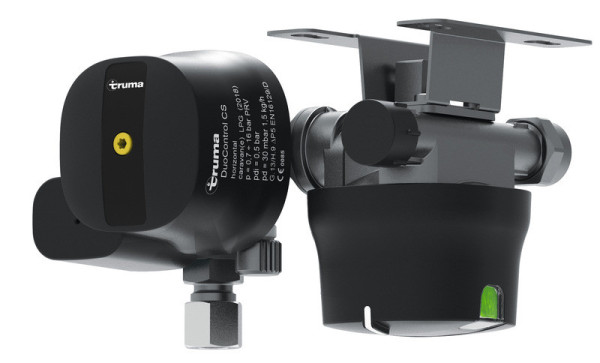 Regulátor tlaku plynu Truma DuoControl CS horizontální (30 mbar, 1,5 kg/h, s nárazovým senzorem)