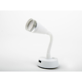 LED bod s ohebným ramenem, 1,8W, USB port (1x2A), 12V