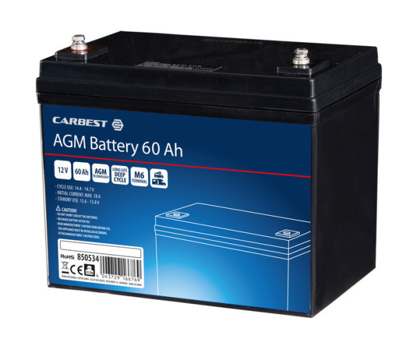 Baterie AGM Carbest Power Line (60 Ah, 12 V)