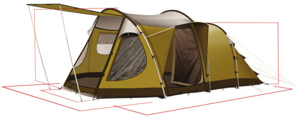 Rodinný kempingový stan Dakota Z5 Deluxe (pro 4 osoby)