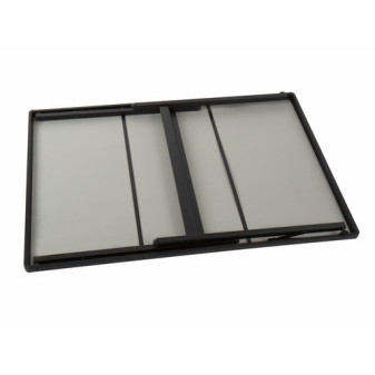 Stůl kempingový JONTE 115, hliníková deska, 115x70x70cm (centimetry) šedá/černá