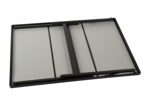 Stůl kempingový JONTE 115, hliníková deska, 115x70x70cm (centimetry) šedá/černá