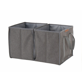 Skládací box HOLIDAY TRAVEL šedomelírovaný, Š50xV30xH30cm, 2 krabice s uchem