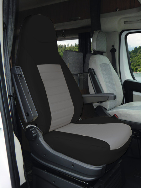 Sada ochranných potahů sedadel pro VW California (od r.v. 2015, 2 ks, černo-šedá)