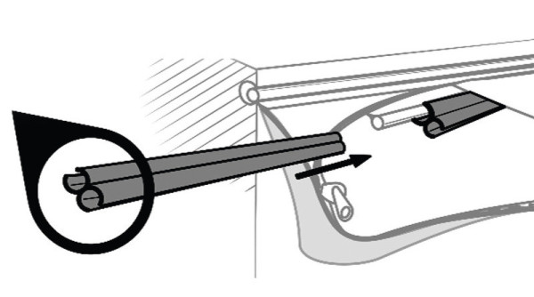 Sestava sady Thule Quickfit/EasyLink Thule Omnistor 1200 až 4,5 m