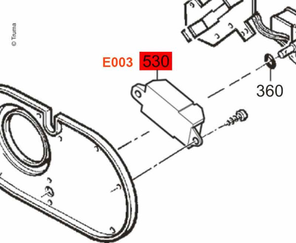 Zapalovač 12 V pro topení Truma E 2400 / E 4000