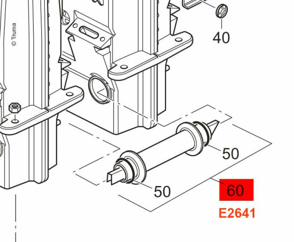 Trubka přeslehu Truma pro plynová topidla S 5002 a S 5004