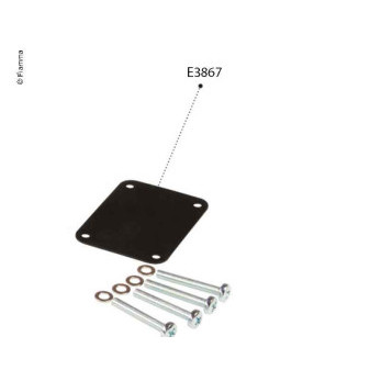 Gumová základní deska Fiamma černá 90x65mm pro Safe Door