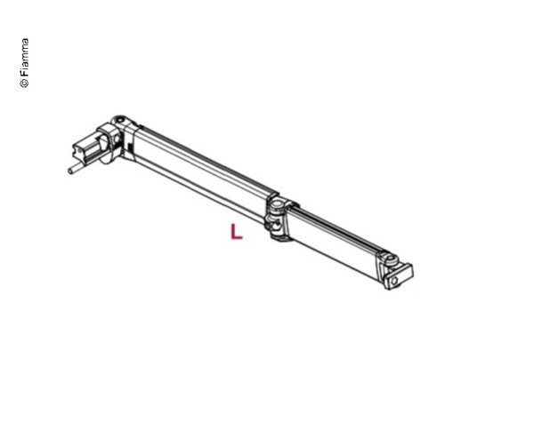 Kloubové rameno levé pro markýzu Fiamma F45L (pro délku 4,0–6,0 m, výsuv 250 cm)