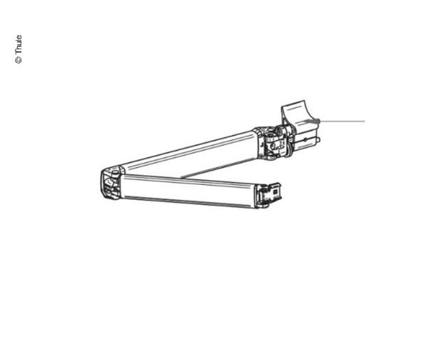 Pravé pružinové rameno pro markýzu Thule Omnistor 5003 (vyložení 2,6 m)