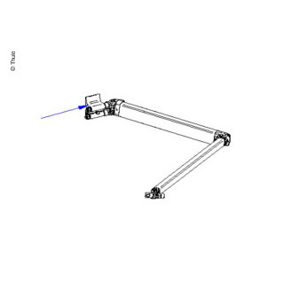 Rameno pružinové levé Thule Omnistor 4900 (3,0 / 3,5 m, elox)