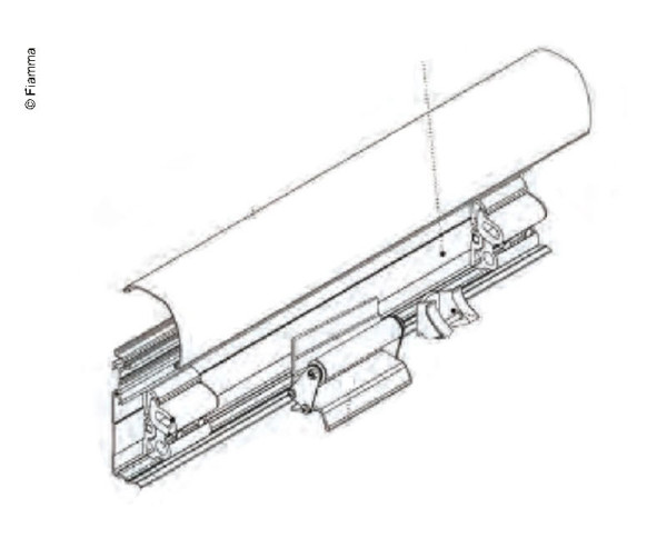 Kryt pouzdra Fiamma pro markýzu F45i / F45 Ti 350 (Polar White)