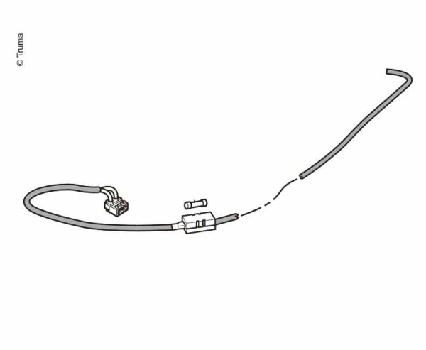 Připojovací kabel krbu včetně pojistky
