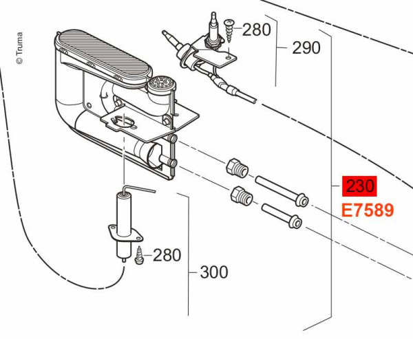 Sada hořáku Truma Brennerset pro Trumatic S 3002 / S 3004 (30 mbar)