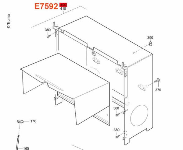 Montážní skříňka / vestavný box Truma Einbaukasten S 5004