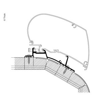 Adaptér montážní Thule Omnistor pro markýzu LMC Explorer (od MR 2018) délka 4,5 m